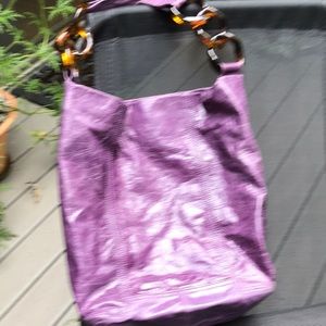 Christopher Kan Purple Leather Bag